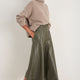 Melina Faux Leather Skirt - Dark Olive