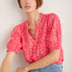 Melissa Blouse - Perfect Pink Daisy Floral