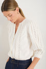 Melissa Cord Blouse - Ivory