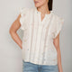 Melody Lace Top - Ivory Embroidered