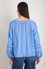 Melody Square Neck Top - Chambray Blue