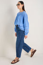 Melody Square Neck Top - Chambray Blue