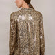 Merryn Silk Lame Blouse - Leopard