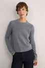 Mia Cashmere Jumper - Grey Marl