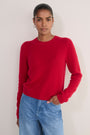 Mia Cashmere Jumper - Red