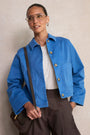 Mia Cropped Jacket - Coastal Blue