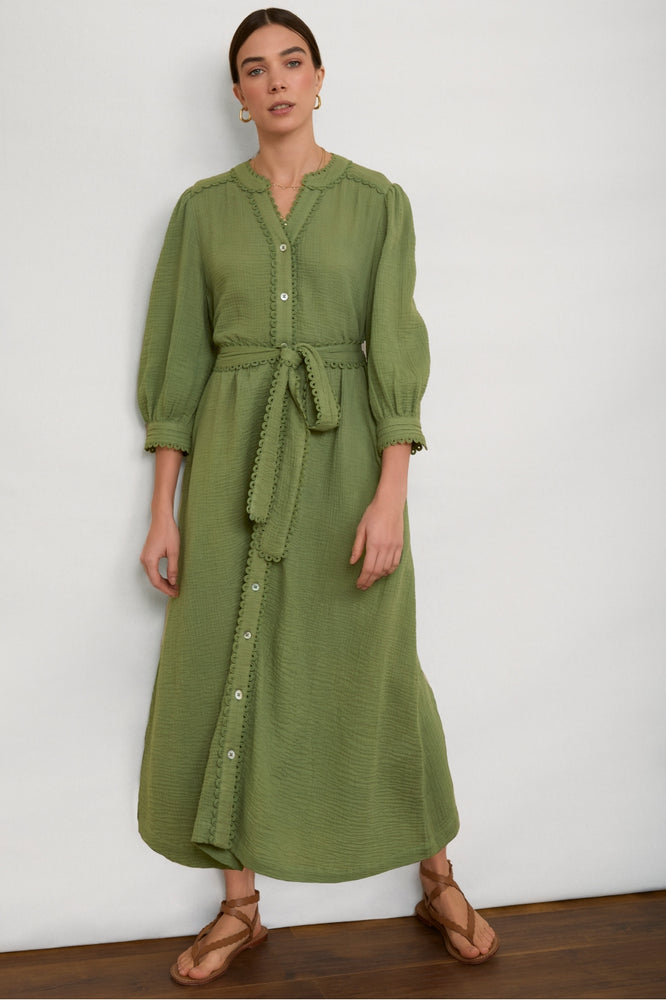 Misha Dress - Moss Green