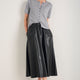 Mollie Faux Leather Skirt - Black