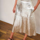 Lateisha Faux Leather Skirt - Silver