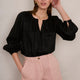 Monica Linen Shirt - Black