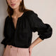 Monica Linen Shirt - Black