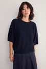Myla Brushed Knitted Top - Black