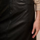 Mylene Faux Leather Skirt - Black