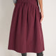 Naomi Seamed Skirt - Plum