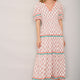 Narissa Dress - Ivory Woodblock Print