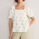 Narita Blouse - Ivory Floral Cluster