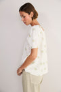 Narita Blouse - Ivory Floral Cluster