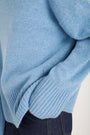 Nelly Roll Neck Jumper - Denim Blue Melange