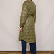 Netty Longline Quilted Coat - Khaki