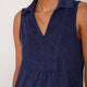 Nina Towelling Dress - Midnight
