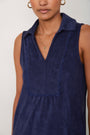Nina Towelling Dress - Midnight