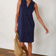 Nina Towelling Dress - Midnight