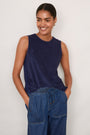 Nina Towelling Top - Midnight