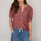 Noah Silk Blend Blouse - Pink Floral