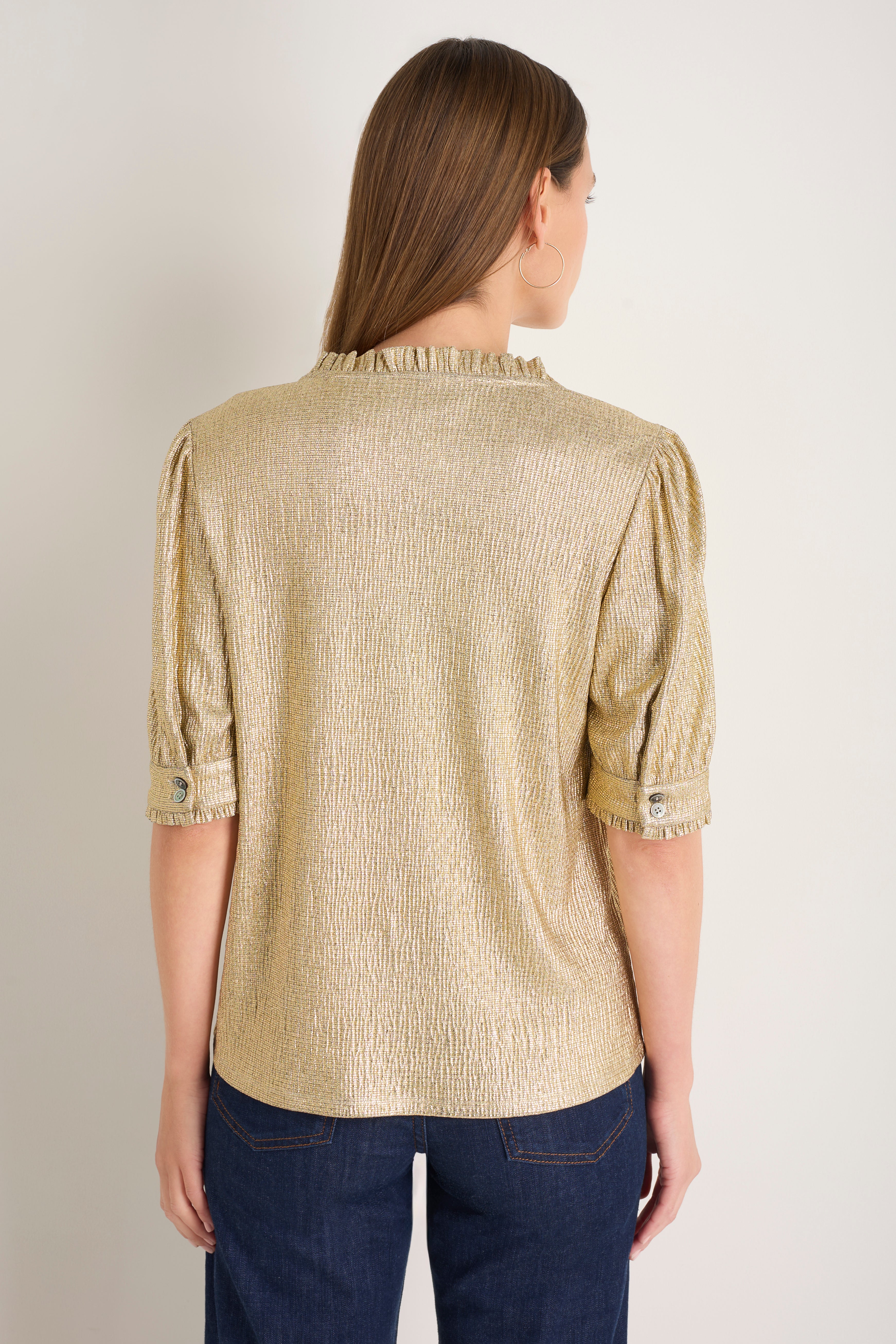 Noah Top - Gold Metallic