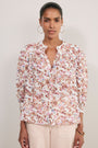 Nova Blouse - Ivory Layered Ditsy