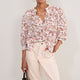 Nova Blouse - Ivory Layered Ditsy
