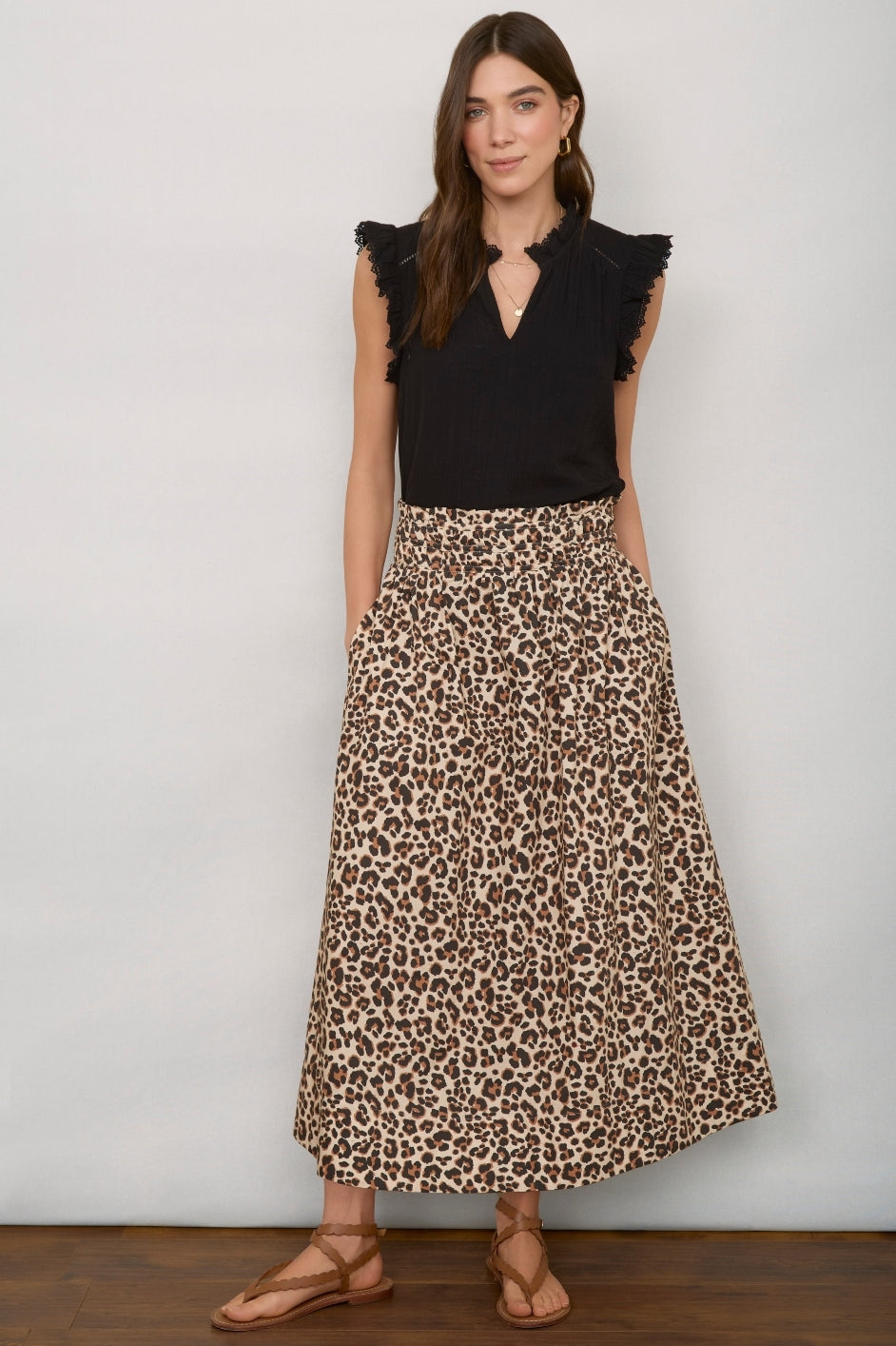 Nylah Skirt - Leopard