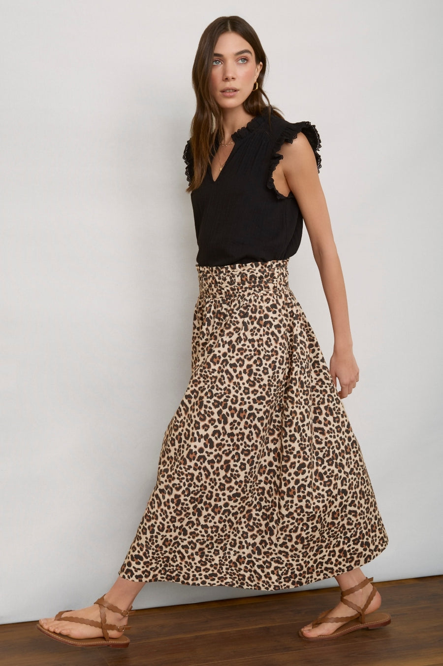 Nylah Skirt - Leopard
