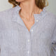 Odile Linen Shirt - Blue Stripe
