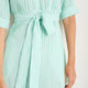 Otti Midi Dress - Jade Green/White Stripe