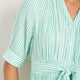 Otti Midi Dress - Jade Green/White Stripe
