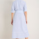 Otti Midi Dress - Sky Blue/White Stripe