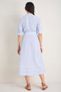 Otti Midi Dress - Sky Blue/White Stripe