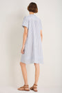 Otti Short Dress - Blue/Ivory Stripe