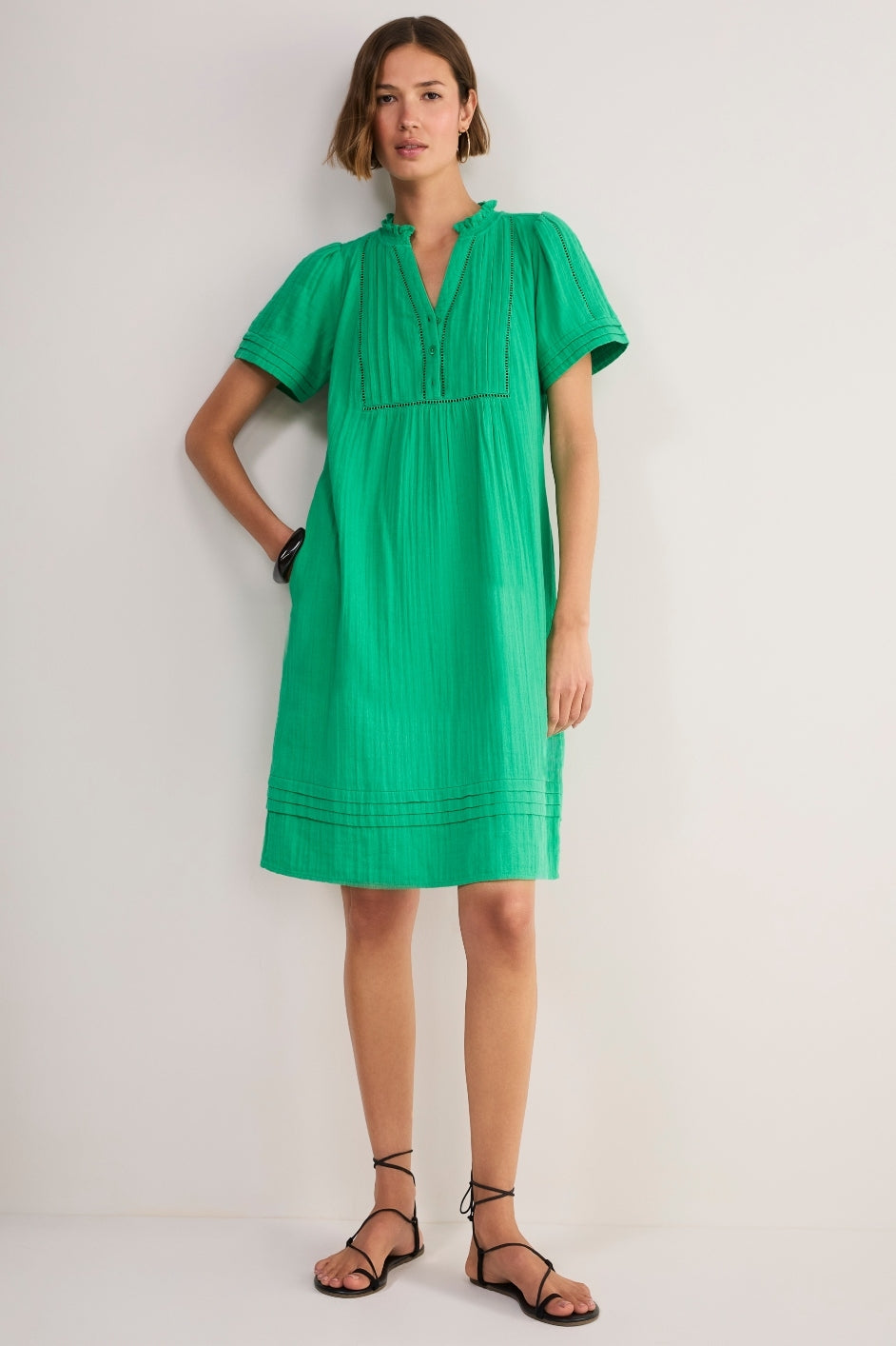 Otti Short Dress - Jade Green