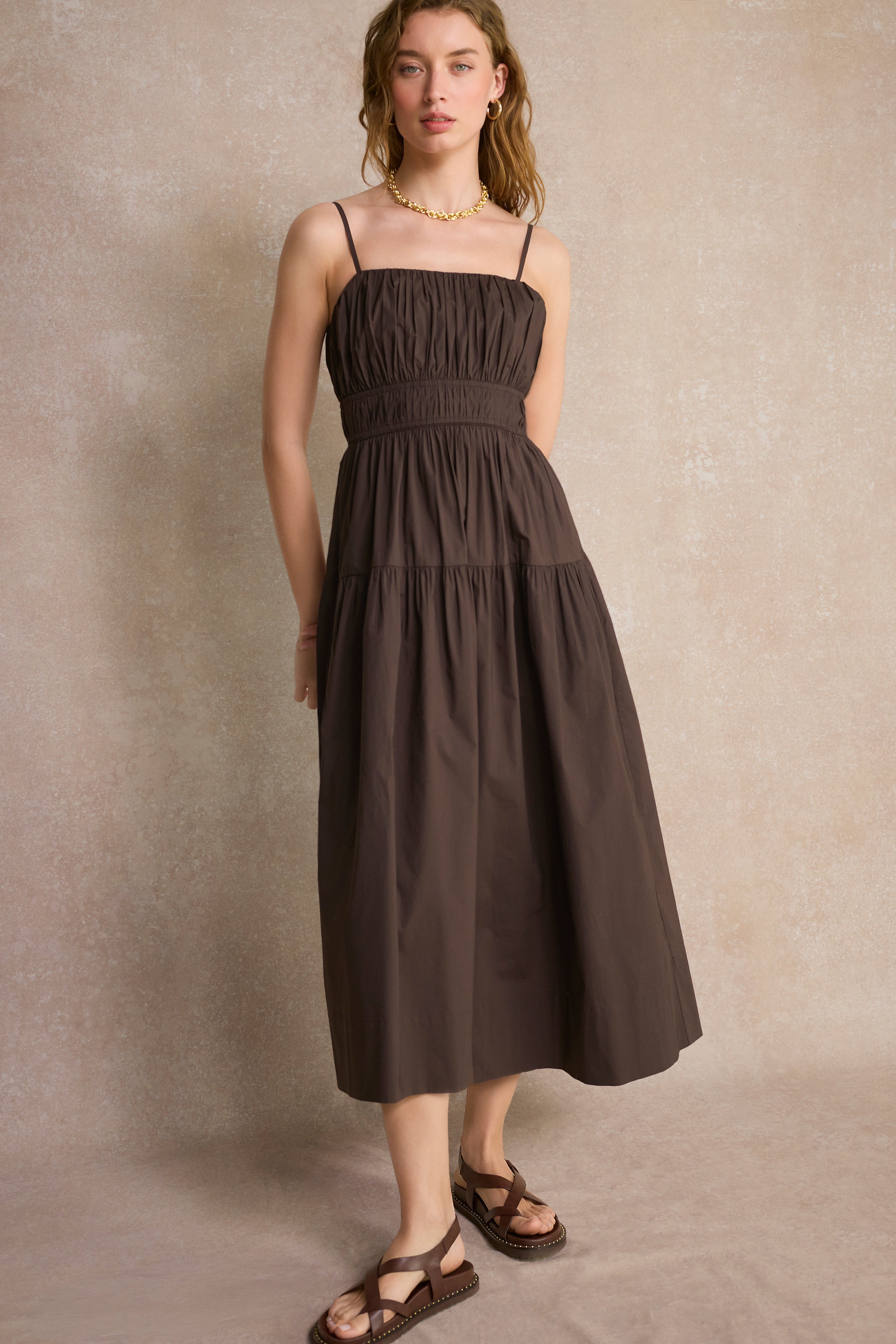 Ottilie Dress - Cocoa