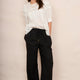 Ottoline Linen Trouser - Black