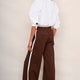 Penny Ponte Wide Leg Trouser - Chocolate