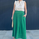 Sophia Ric Rac Skirt - Green