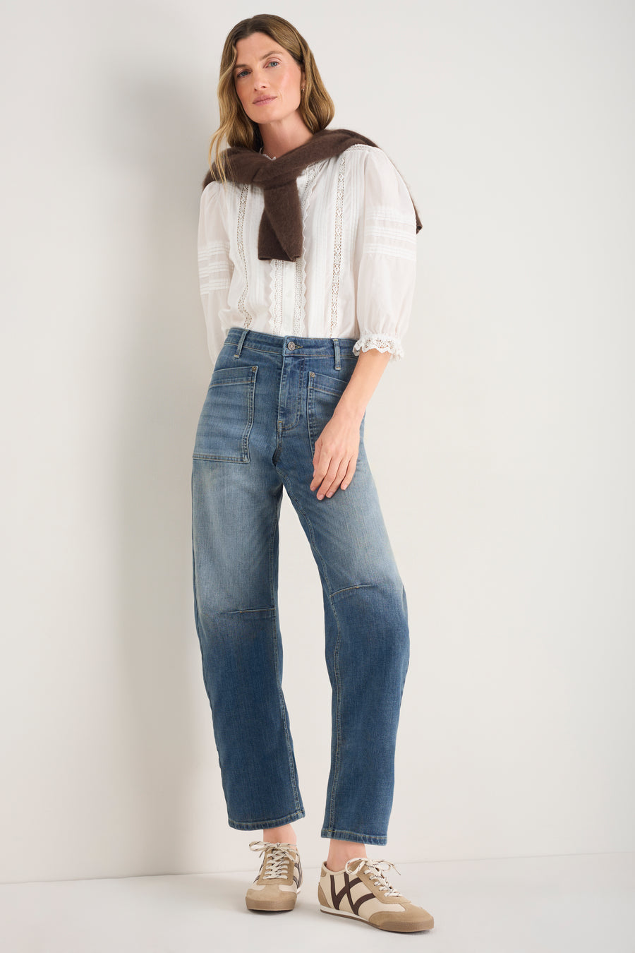 Paloma Barrel Jean - Vintage Wash