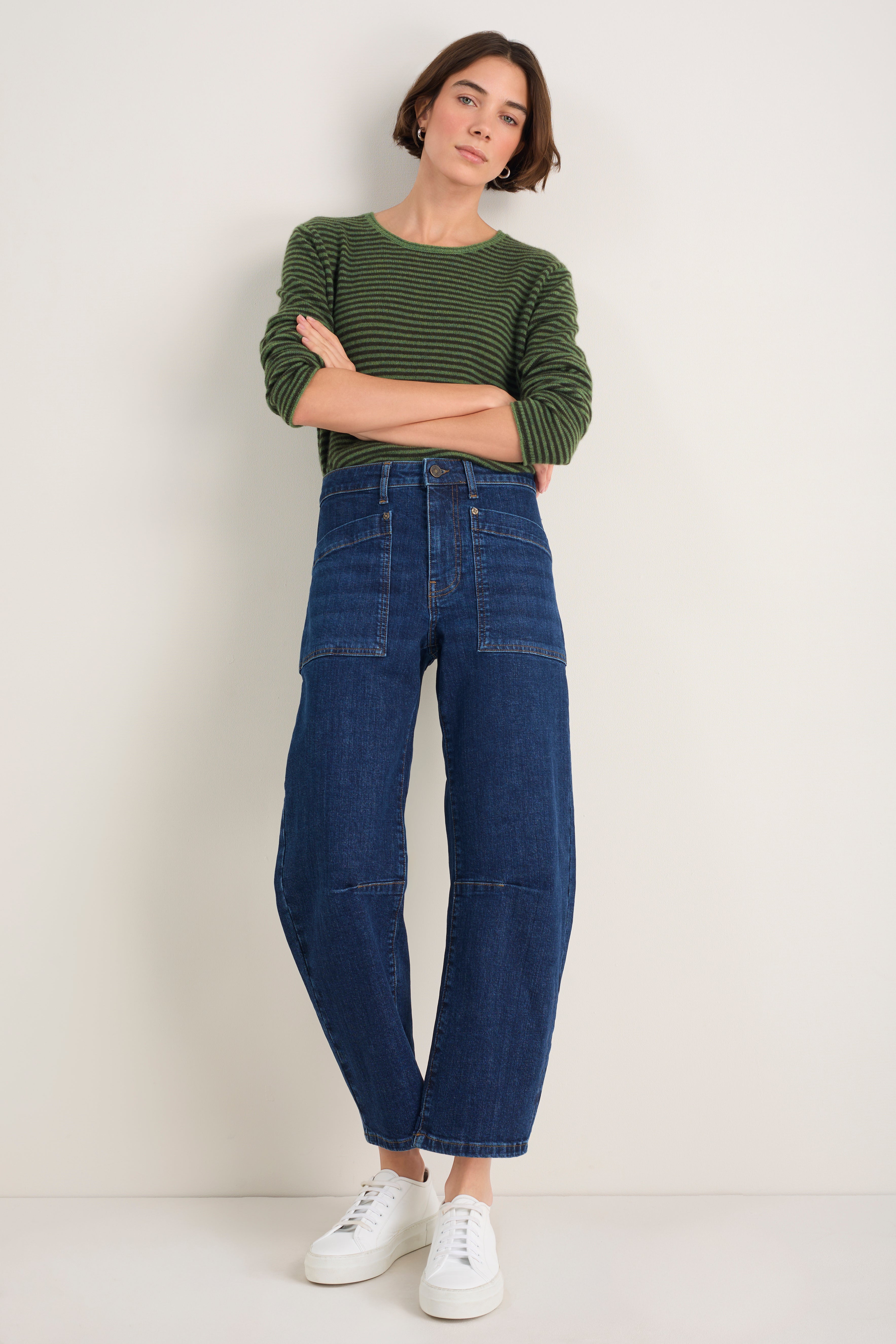 Paloma Horseshoe Jean - Mid Wash