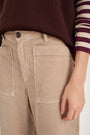 Paloma Horseshoe Pin Cord Trouser - Mink