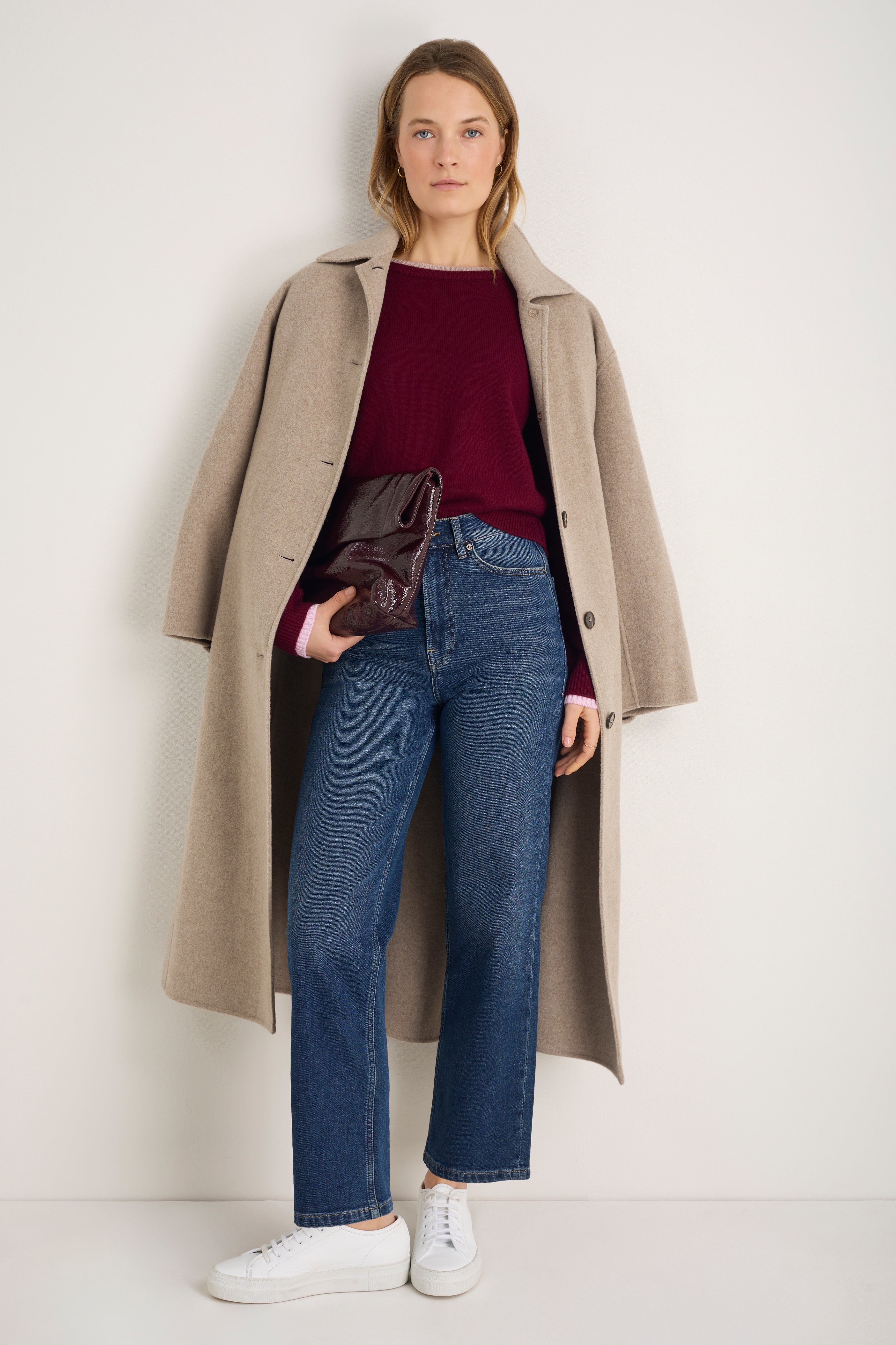 Pandora Jumper - Merlot/Oat/Blossom Pink