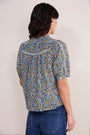 Pansy Pintuck Blouse - Multi Meadow Garden