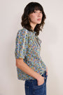 Pansy Pintuck Blouse - Multi Meadow Garden